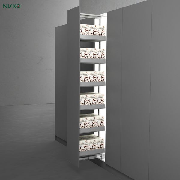 Buy Multi-Tier Pull-Out Cabinet Drawer Basket Pantry Organizer Kitchen Storage Solution at wholesale prices