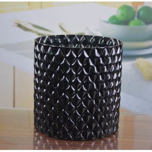 Emobossed Decorative Glass Vase