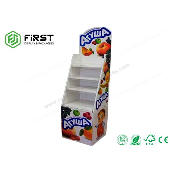 Recyclable POP Carton Paper Promotion Snacks Cardboard Floor Display Stand