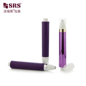 AY 10ML 15ML Plastic Press Button Design Airless Roller Massage Bottle for