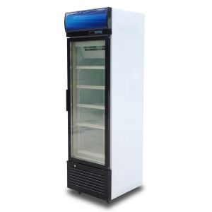 Static Cooling Single Glass Door Freezer For Beverage Display Cooler In Store