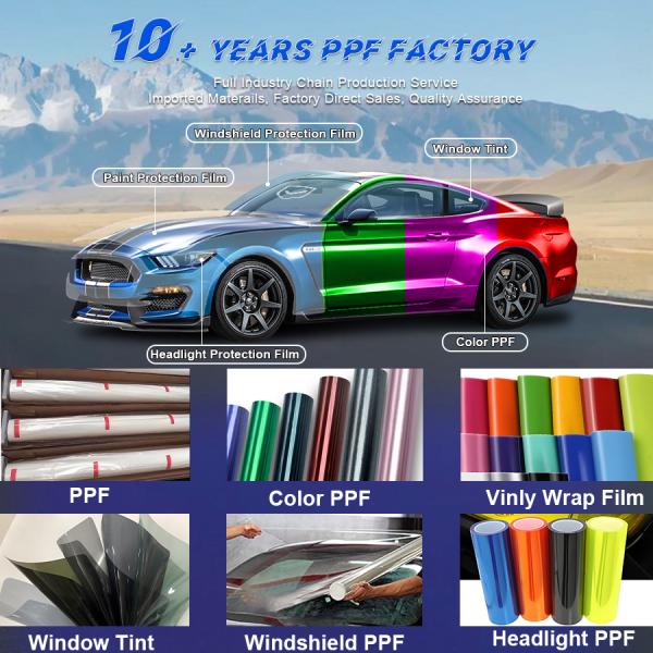 Auto PPF Film Anti Yellowing Anti Scracth UV Blocking Headlight Self Healing TPU Car Headlight Protection Film