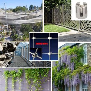 Casting Technology Stainless Steel Adjustable Wire Rope Cross Clips for Cable