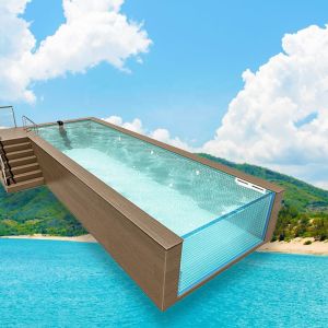 Transparent Acrylic Shipping Container Swimming Pool 30-950mm Thickness 1.2g/cm3