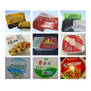 Food manufacturing industry Nitrogen Flushing Packaging Machine boba cup sealing