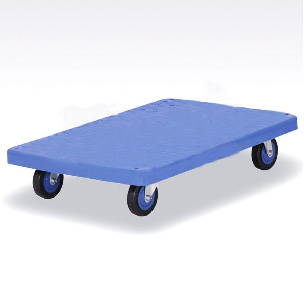 Logistics transportation Plastic Platform Hand Truck With Metal and folding handle