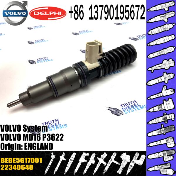 Buy 22340648 diesel fuel injector BEBE5G17001 For VOL Truck MD16 Diesel Engine at wholesale prices