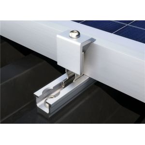 Thin Film Frameless Solar Panel Clamps Semi Flexible Mounting Brackets Anodized