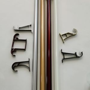 SGS 22mm Gold 0.4mm Galvanized Pipe Curtain Rod