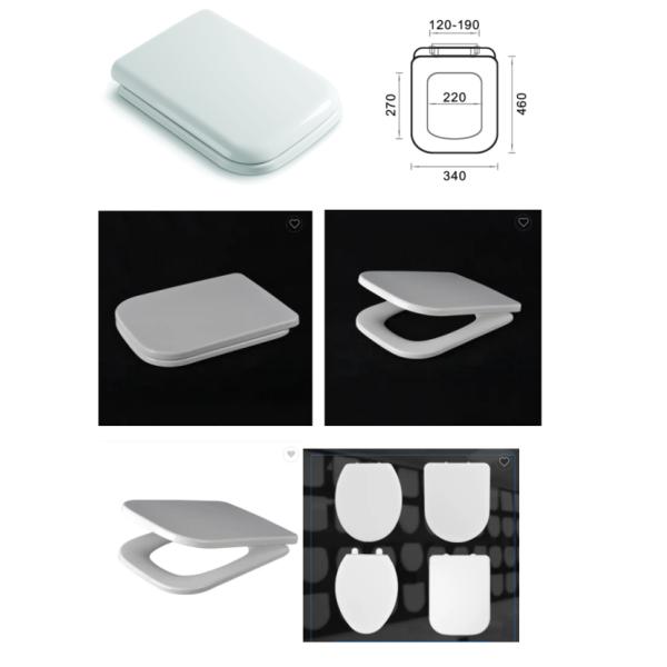 European Bathroom Unique Design D Shape Uf Toilet Seat Made Of Polypropylene