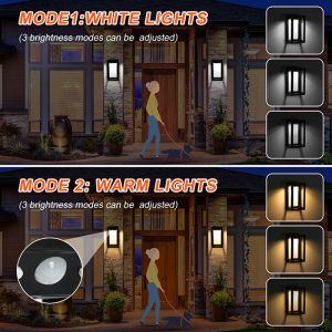 High Bright Solar Powered LED Landscape Fence Light Wall Lamp For Garden Lawn