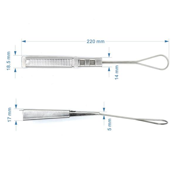 FTTH Fiber Optic Drop Cable Suspension Clamp 201 Stainless Steel