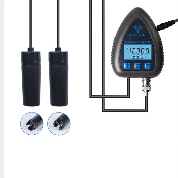 Buy 5 in 1 Digital PH Meter with 0.00-14.00pH Range and 0-19900US/CM EC Range Water Quality Tester at wholesale prices