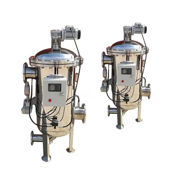 Vertical Stainless Steel Water filter Automatic Self Cleaning Filter Housing