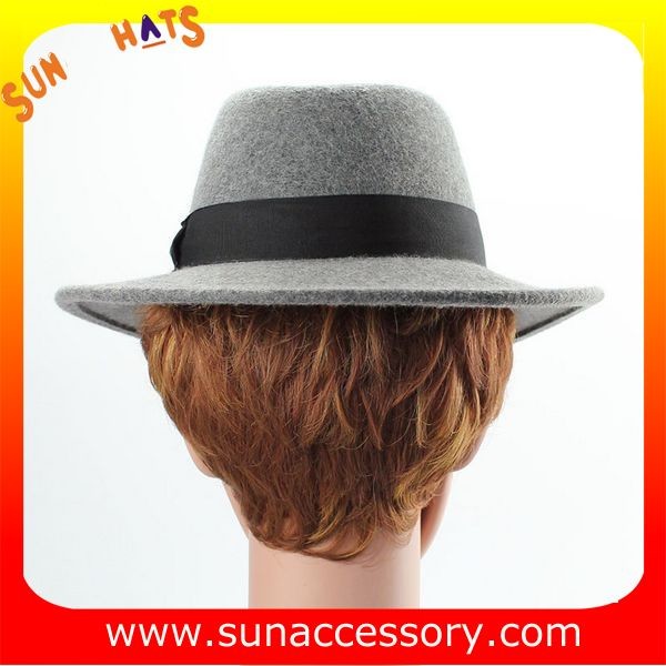 Vintage hot sale mid brim hats wholesale for ladies,100% Australia wool felt hats factory