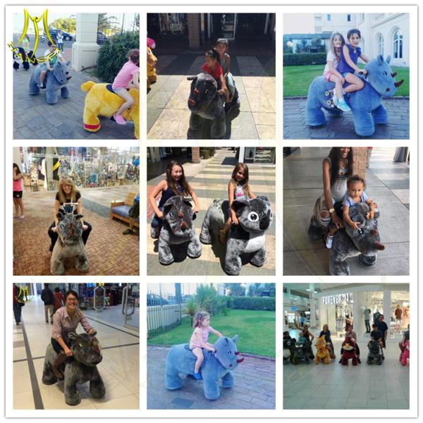 Hansel stuffed animal toy ride electric ride on toy animal ride for sale