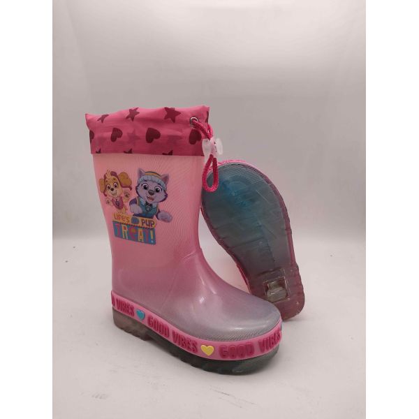 Safety Comfort Kids Rain Boots Non Slip Paw Patrol Design Childrens Gumboots