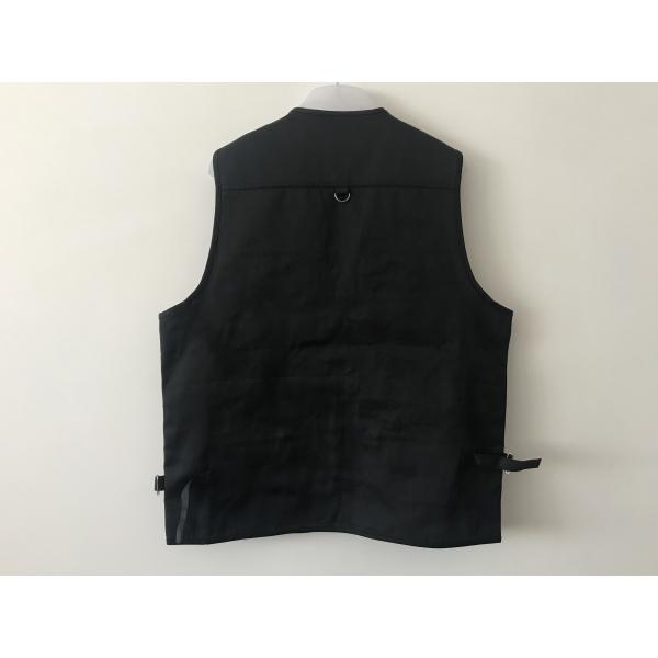 Mens classic vest,mens waist coat, vest in 100% polyester washed fabric, black colour, S-3XL
