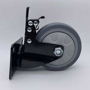 75MM Swivel Thermoplastic Rubber Caster Wheels For Industrial Casters
