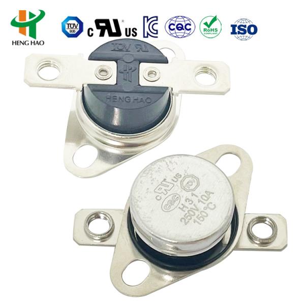 KSD301 Bimetal Thermostat Thermal Switch with 100000 Cycles 250V 16A and 0-250℃