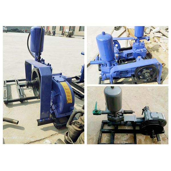 Small Single Cylinder BW160 Mud Pump , Triplex Plunger Pump