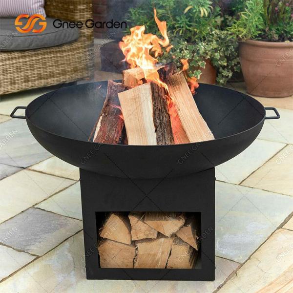Natural Rust Corten Steel Metal Large Barbecue Grill Outdoor Fire Pit Customized