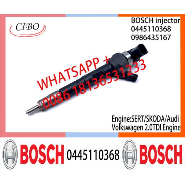 BOSCH injetor Common fuel Injector 0445110368 0986435167 0445110369 03L130277Q for SERT/SKODA/Audi1/Volkswagen 2.0TDI