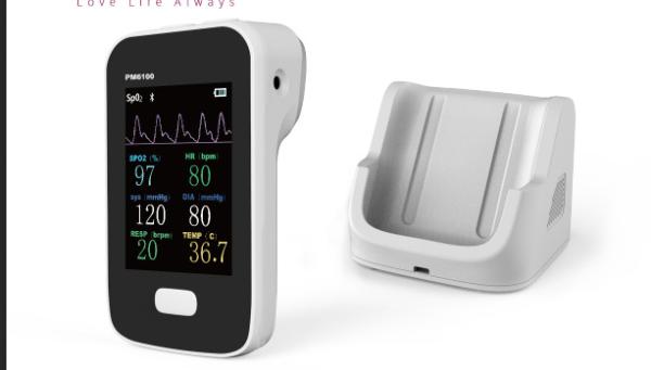 Medical Bluetooth Handheld Patient Continuous monitoring system Multiparameter