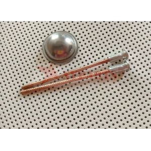 65mm Length Capacotor Discharge Insulation Bimetallic Pins With Aluminum Weld