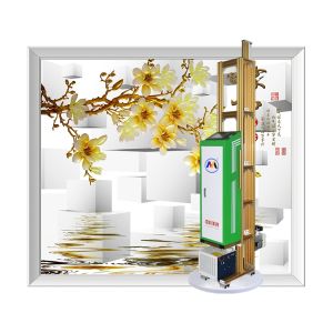 Wwww Ink Glass Background 3d Vertical Wall Printer Cmyk With Guide Rails
