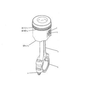 China 2W-8410 Engine 1970554 Kit Piston Std Cylinder Liner 2W8410 Piston Ring 197-0554 on sale