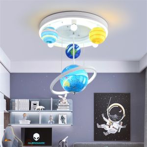 Nordic Luxury Children's Ceiling Lights for Boys Girls Bedroom globe pendant