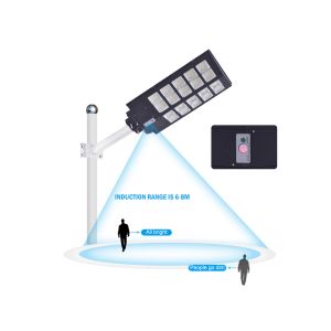 Motion Sensor Streetlight ABS Waterproof IP65 100w 300w Integrated Outdoor Solar