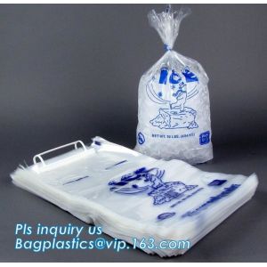 WICKETEDice pop plastic packaging ldpe flat clear polythene bags recycling