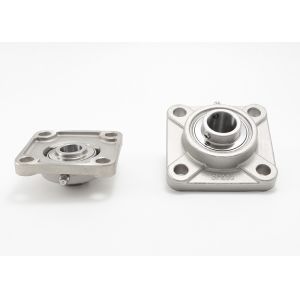 Flange Mounted Stainless Steel Pillow Block Relubricatable 4 Holes Bearing