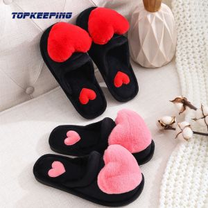 Ladies Open Heel Plush Furry Bedroom Slippers