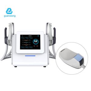 4 Handles Ems Tesla Muscle Stimulator Body Slimming Machine Air Cooling System