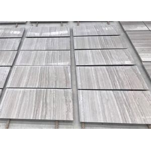 White Wooden Veins Marble Stone Slab 305x305x10mm 305x610x10mm 600x600x18-20mm