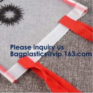 Large Merchandise Pink and Purple Thick Plastic PVC Gift Bags Retail Clothing