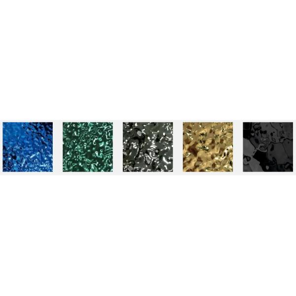 Blue Color Water Ripple Stainless Steel Sheet 0.3 - 3.0mm Thickness 4ft*8ft SS Sheet