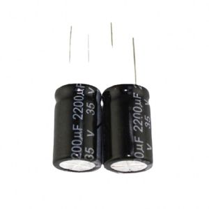 original 2200UF 35V 16mm*25mm 25V/220UF 6*12mm Aluminium electrolytic capacitor