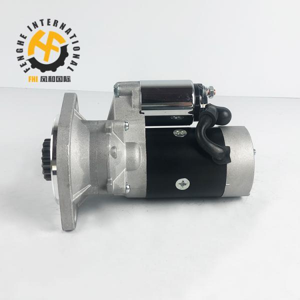 121256-77010 Engine Starter Motor For 4TNV88 , 129400-77010 Excavator Engine Parts