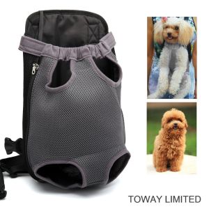 Dog Supply Mesh Backpack Harness Carrier Pet Front Bag
