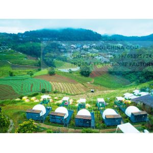 Garden Eco Dome Tent With 2 Bed Washroom Living Room