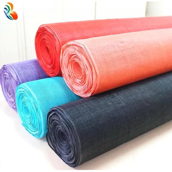 Customized Sinamay Millinery Fabric Anti Pill And Perfect For Custom Designs