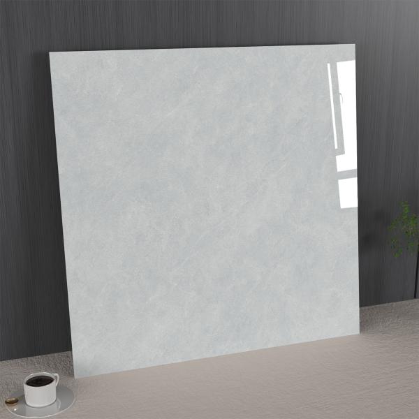 Acid-Resistant And Anti-Slip Inside Floor Gray Marble 1mx1m Polished Glazed Porcelain Tile For Decoration And Living Room