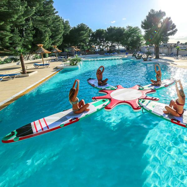 8pcs Stand Up Paddle Board Inflatable SUP Yoga Dock Platform