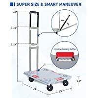One Hand Spliceable Turtle Foldable Cart Trolley ISO9001 150kg SILENT