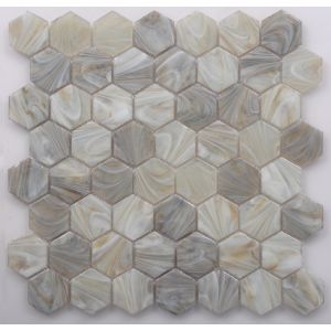 Quality Latest Glossy Mosaic Tile with Hexagon Shape for sale
