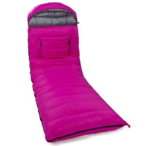 Lightweight Goose Down Sleeping Bags For Adults Pink Red Purple Blue Appearance